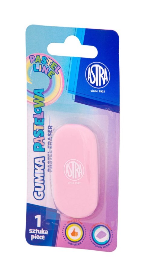 Gumka owalna pastelowa ASTRA PASTEL LINE - 1 szt. blister Gumka owalna pastelowa ASTRA PASTEL LINE - 1 szt. blister