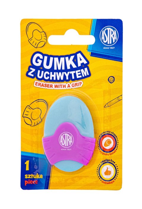 Gumka owalna z uchwytem ASTRA - 1 szt. blister Gumka owalna z uchwytem ASTRA - 1 szt. blister