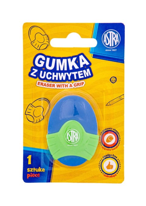 Gumka owalna z uchwytem ASTRA - 1 szt. blister Gumka owalna z uchwytem ASTRA - 1 szt. blister