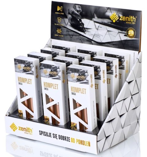 Komplet ZENITH 60 ELEGANCE GOLD ROSE-Pióro + Długopis w etui Komplet ZENITH 60 ELEGANCE GOLD ROSE-Pióro + Długopis w etui