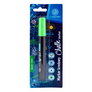 Marker kredowy okrągły ASTRAPEN zielony - 1 szt. Blister