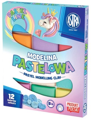 Modelina pastelowa Astra 12 kol x 20 g