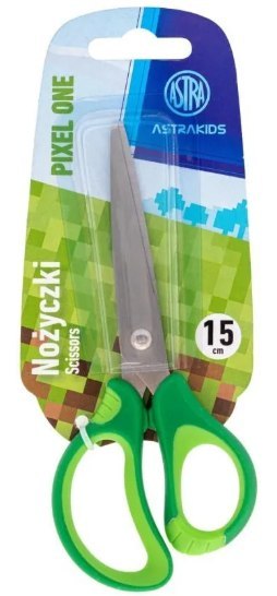 Nożyczki szkolne z ergonomicznym uchwytem 150 mm Pixel One - 1 szt. blister