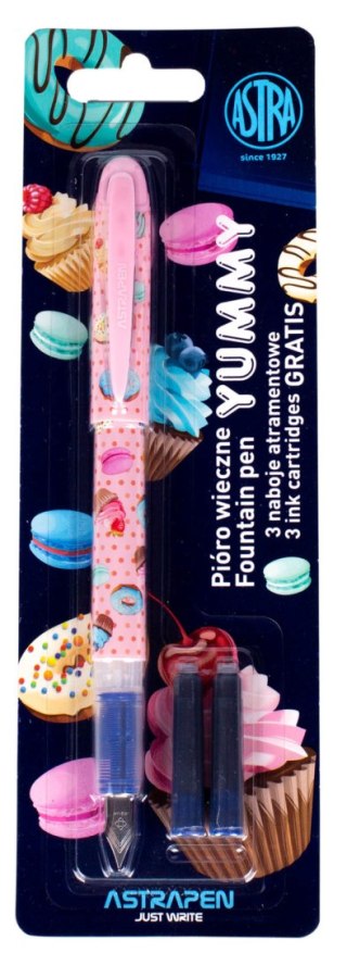 Pióro wieczne ASTRAPEN Yummy + 3 naboje atramentowe - 1+3 szt. blister
