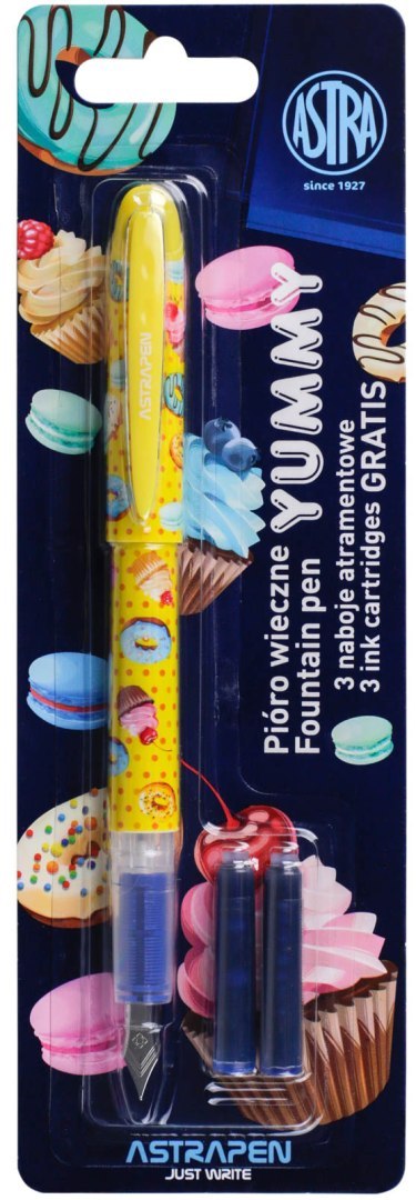 Pióro wieczne ASTRAPEN Yummy + 3 naboje atramentowe - 1+3 szt. blister