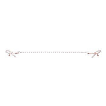 Sportsheets S&M Peaches 'n CreaMe Pearl Nipple Clamps Cream Sportsheets S&M Peaches 'n CreaMe Pearl Nipple Clamps Cream