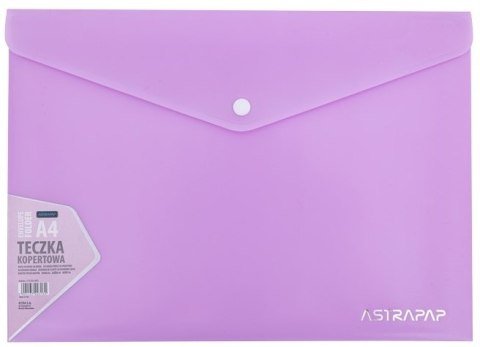 Teczka kopertowa ASTRAPAP PASTEL LINE A4 na zatrzask - miks kolorów Teczka kopertowa ASTRAPAP PASTEL LINE A4 na zatrzask - miks kolorów
