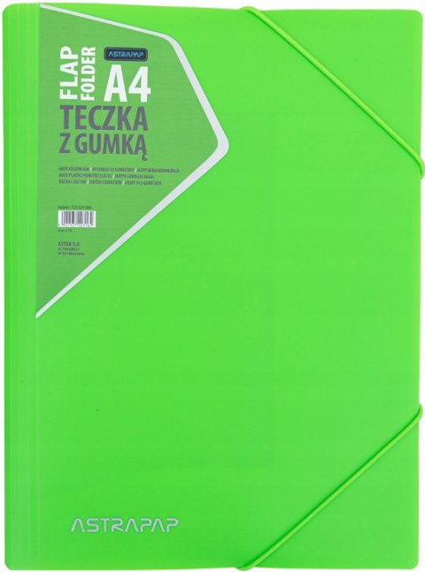 Teczka z gumką ASTRAPAP PP NEON LINE - mix kolorów