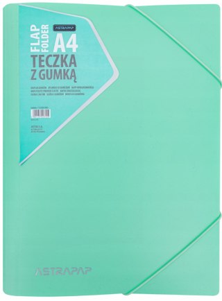 Teczka z gumką ASTRAPAP PP PASTEL LINE - mix kolorów