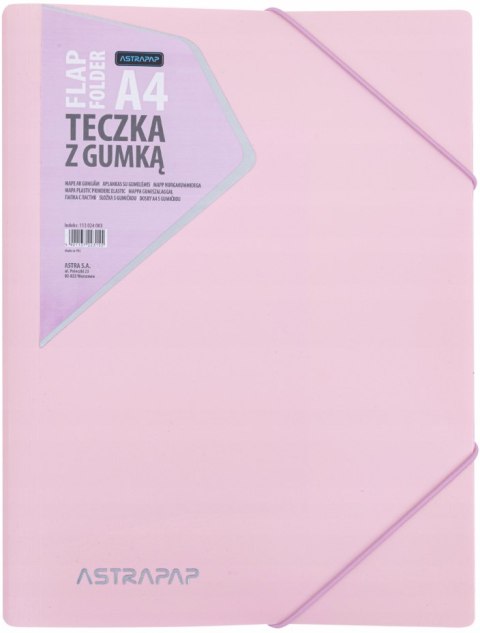 Teczka z gumką ASTRAPAP PP PASTEL LINE - mix kolorów