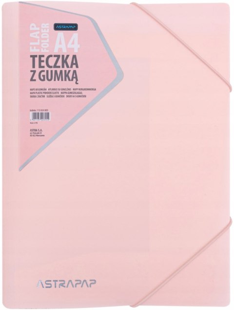 Teczka z gumką ASTRAPAP PP PASTEL LINE - mix kolorów