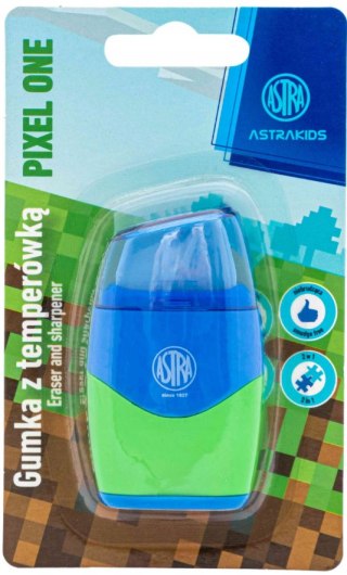 Temperówka i gumka 2w1 ASTRAKIDS Pixel One - 1 szt. blister