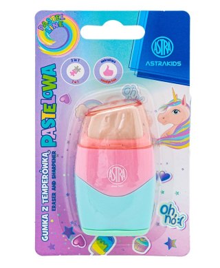 Temperówka i gumka 2w1 ASTRAKIDS Unicorn - 1 szt. blister
