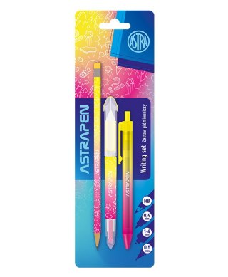 Zestaw piśmienniczy 4 el. ASTRAPEN NEON - blister