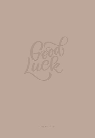 Brulion A4 kratka 80k kremowy papier, "Good luck"