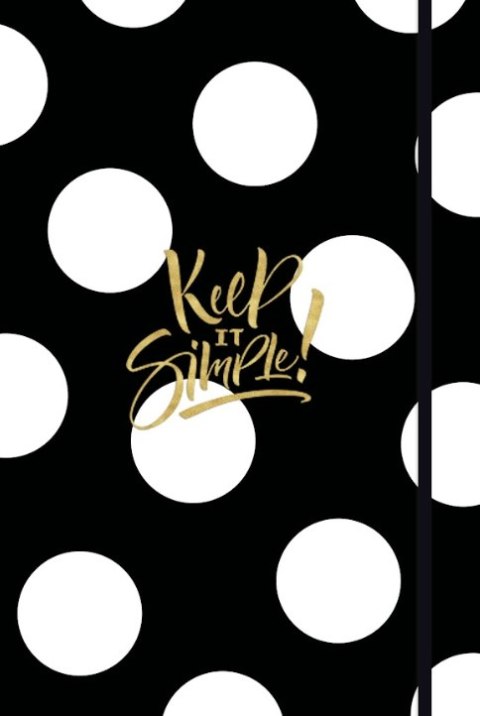 Brulion A5 kropka+linia+bez zadruku 96k, "Keep it simple" Brulion A5 kropka+linia+bez zadruku 96k, "Keep it simple"