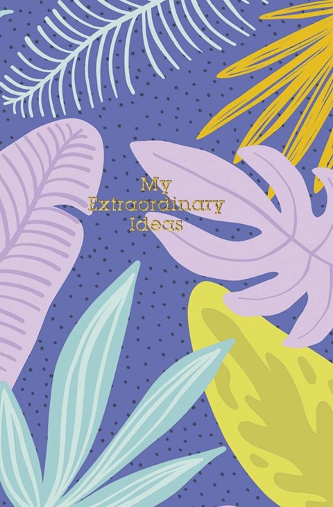 Brulion A6 linia 80K kremowy papier, "My extraordinary ideas" Brulion A6 linia 80K kremowy papier, "My extraordinary ideas"