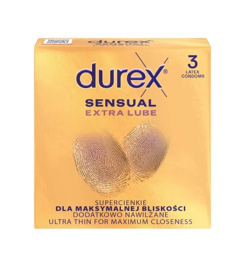 Durex prezerwatywy Sensual Extra Lube 3 szt Durex prezerwatywy Sensual Extra Lube 3 szt