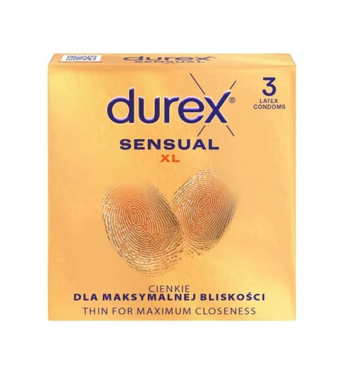Durex prezerwatywy Sensual XL 3 szt Durex prezerwatywy Sensual XL 3 szt