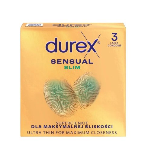 Durex prezerwatywy Sensual Slim 3 szt Durex prezerwatywy Sensual Slim 3 szt
