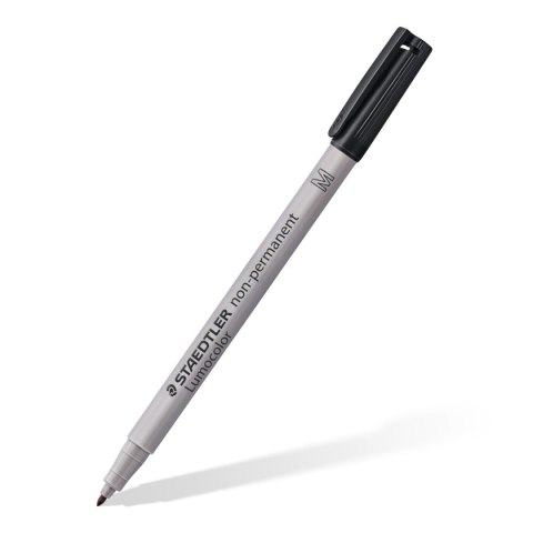 Foliopis Lumocolor, M, zmywalny, czarny, Staedtler Foliopis Lumocolor, M, zmywalny, czarny, Staedtler