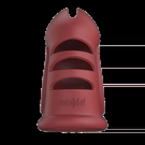 ManCage Model 28 Ultra Soft Silicone Chastity Cage Red ManCage Model 28 Ultra Soft Silicone Chastity Cage Red