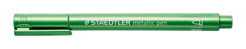 Marker metaliczny, okrągła końcówka, M, zielony, Staedtler Marker metaliczny, okrągła końcówka, M, zielony, Staedtler