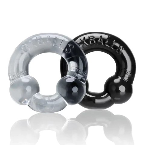 Oxballs Ultraballs Cockring 2pcs Black + Clear Oxballs Ultraballs Cockring 2pcs Black + Clear