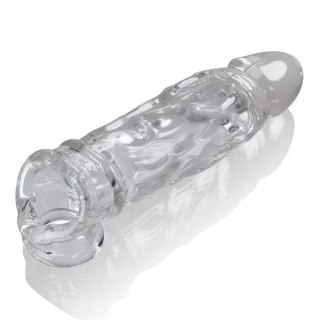 Oxballs przedłużka na penisa TPR Butch Cocksheath Clear