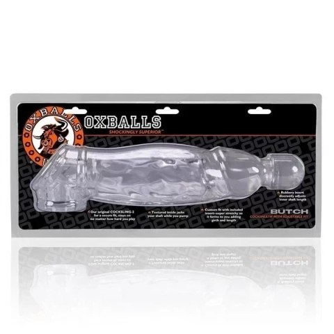 Oxballs przedłużka na penisa TPR Butch Cocksheath Clear Oxballs przedłużka na penisa TPR Butch Cocksheath Clear