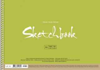 Blok do szkicowania A4 50k spiral, "Draw your dream"