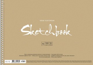 Blok do szkicowania A4 50k spiral, "Draw your dream"