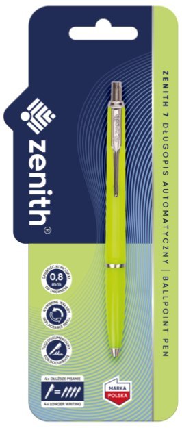 Długopis automatyczny 0,8 mm ZENITH 7 FLUO - 1 szt. blister Długopis automatyczny 0,8 mm ZENITH 7 FLUO - 1 szt. blister