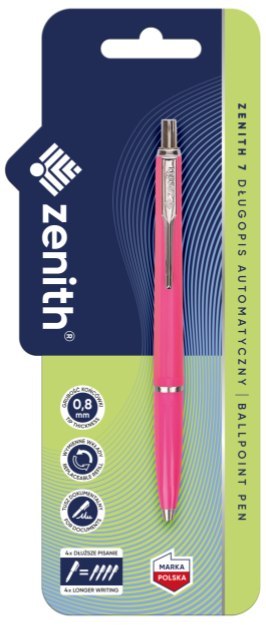 Długopis automatyczny 0,8 mm ZENITH 7 FLUO - 1 szt. blister Długopis automatyczny 0,8 mm ZENITH 7 FLUO - 1 szt. blister