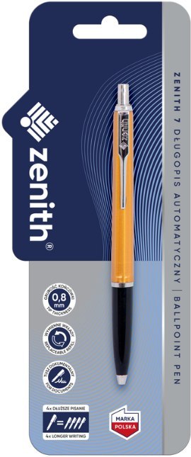 Długopis automatyczny 0,8 mm ZENITH 7 METALLIC mix kolorów - 1 szt. blister Długopis automatyczny 0,8 mm ZENITH 7 METALLIC mix kolorów - 1 szt. blister