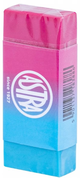 Gumka dwukolorowa neonowa ASTRA - 1 szt.