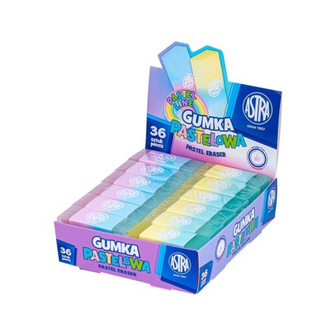 Gumka dwukolorowa pastelowa ASTRA Pastel Line - 1 szt. Gumka dwukolorowa pastelowa ASTRA Pastel Line - 1 szt.