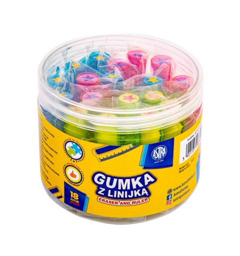 Gumka i linijka 5cm 2w1 ASTRA - 1 szt. Gumka i linijka 5cm 2w1 ASTRA - 1 szt.