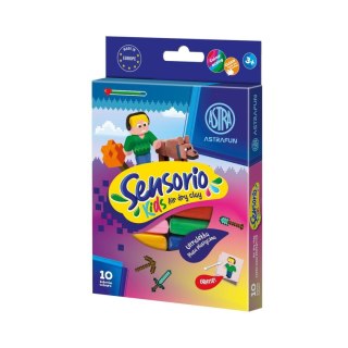 Lekka masa plastyczna ASTRAFUN Sensorio Kids Pixel - 10 kol