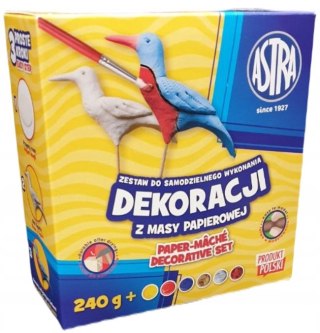 Masa papierowa Astra zestaw 240g, 6 kol x 10 ml, pędzelek