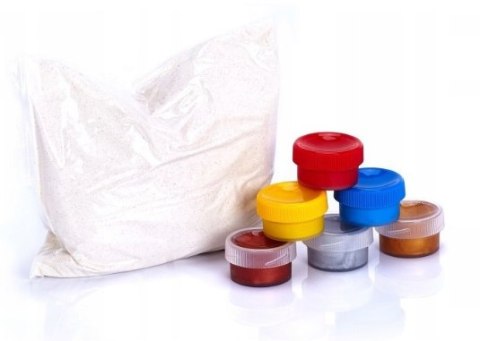 Masa solna Astra zestaw 250g, 6 kol x 10 ml, pędzelek Masa solna Astra zestaw 250g, 6 kol x 10 ml, pędzelek