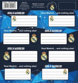 Naklejki na zeszyty RM-107 Real Madrid 3