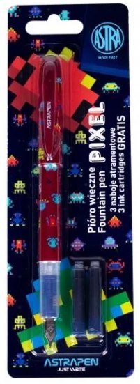Pióro wieczne ASTRAPEN Pixel + 3 naboje atramentowe - 1+3 szt. blister Pióro wieczne ASTRAPEN Pixel + 3 naboje atramentowe - 1+3 szt. blister