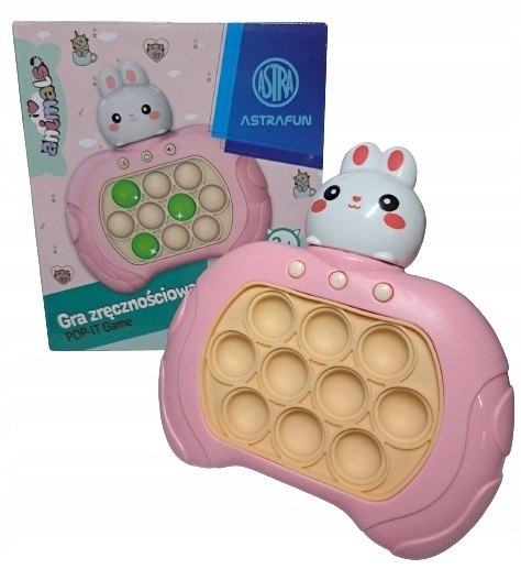 Zabawka sensoryczna POP-IT ASTRAFUN ANIMALS BUNNY - 1 szt. box bez baterii Zabawka sensoryczna POP-IT ASTRAFUN ANIMALS BUNNY - 1 szt. box bez baterii