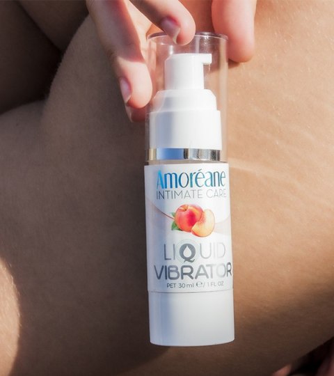 Amoreane Lubrykant Liquid Vibrator Peach 30ml Amoreane Lubrykant Liquid Vibrator Peach 30ml
