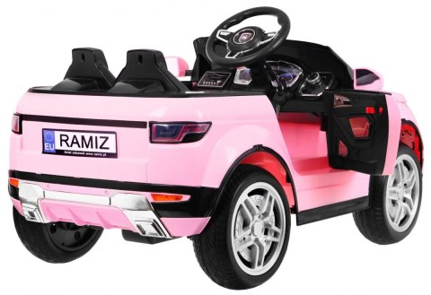 Autko Rapid Racer elektryczne dla dzieci Różowy + Pilot + Wolny Start + EVA + MP3 LED Autko Rapid Racer elektryczne dla dzieci Różowy + Pilot + Wolny Start + EVA + MP3 LED