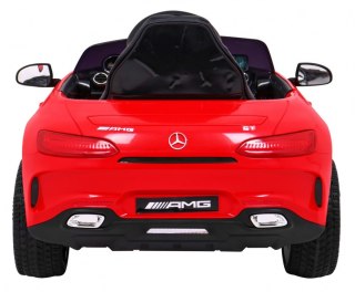 Auto Na Akumulator Mercedes Benz GT Czerwony + Pilot Wolny Start MP3 LED