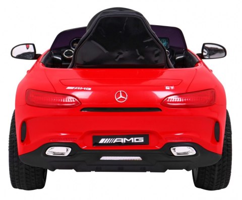 Auto Na Akumulator Mercedes Benz GT Czerwony + Pilot Wolny Start MP3 LED