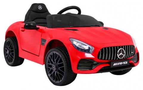 Auto Na Akumulator Mercedes Benz GT Czerwony + Pilot Wolny Start MP3 LED
