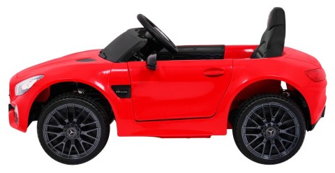 Auto Na Akumulator Mercedes Benz GT Czerwony + Pilot Wolny Start MP3 LED